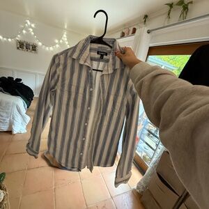 Men's Blue Striped Shirt